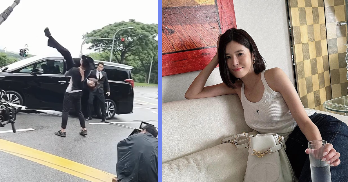 Mediacorp Actress Carrie Wong Shows Impressive Fighting Skills on Set Despite Having No Background