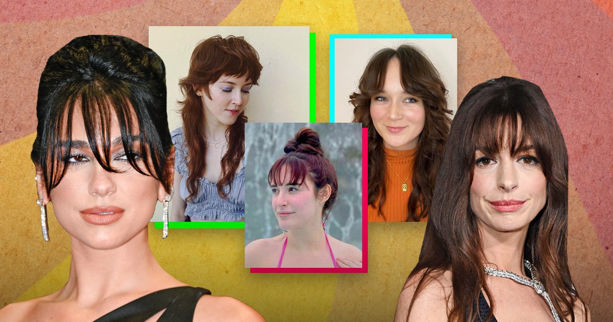 How to nail the waterfall bangs trend – the 2023 twist on the noughties side swept fringe