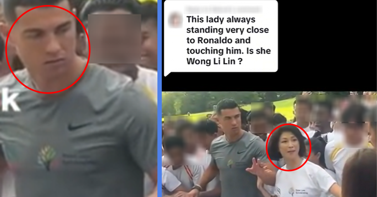 Netizens Blame Wong Li Lin For Allegedly Making Christiano Ronaldo Unhappy During Group Photo