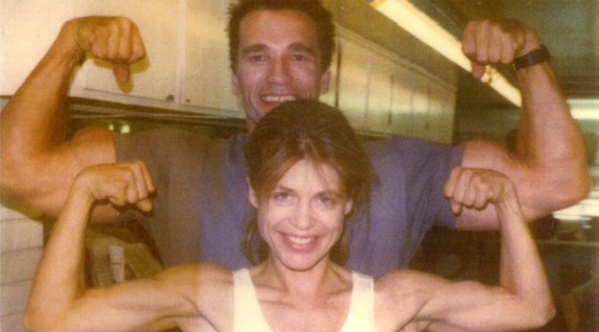 Arnold Schwarzenegger recalls seeing Linda Hamilton's buffed up Terminator 2 biceps for the first time