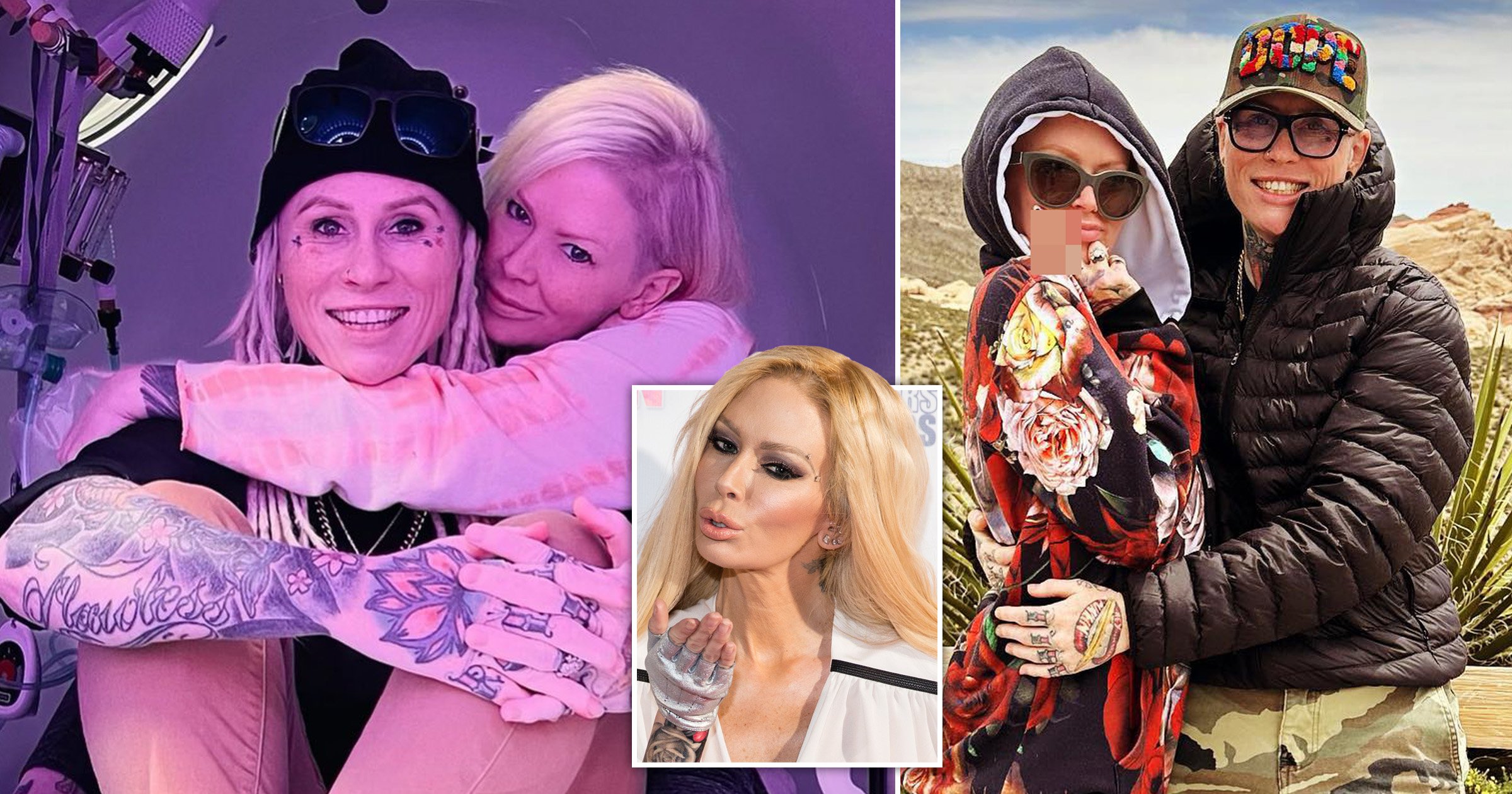 Celebrity Big Brother’s Jenna Jameson marries girlfriend Jessi Lawless and admits she only dated men to have kids