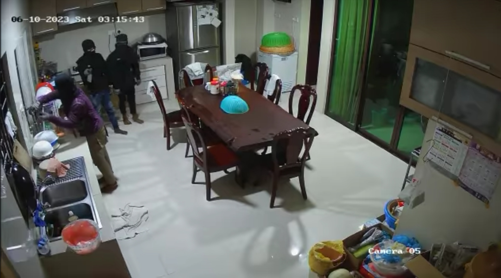 CCTV footage showing three masked men breaking into Kuching house goes viral on social media