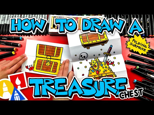 How To Draw A Treasure Chest Folding Surprise