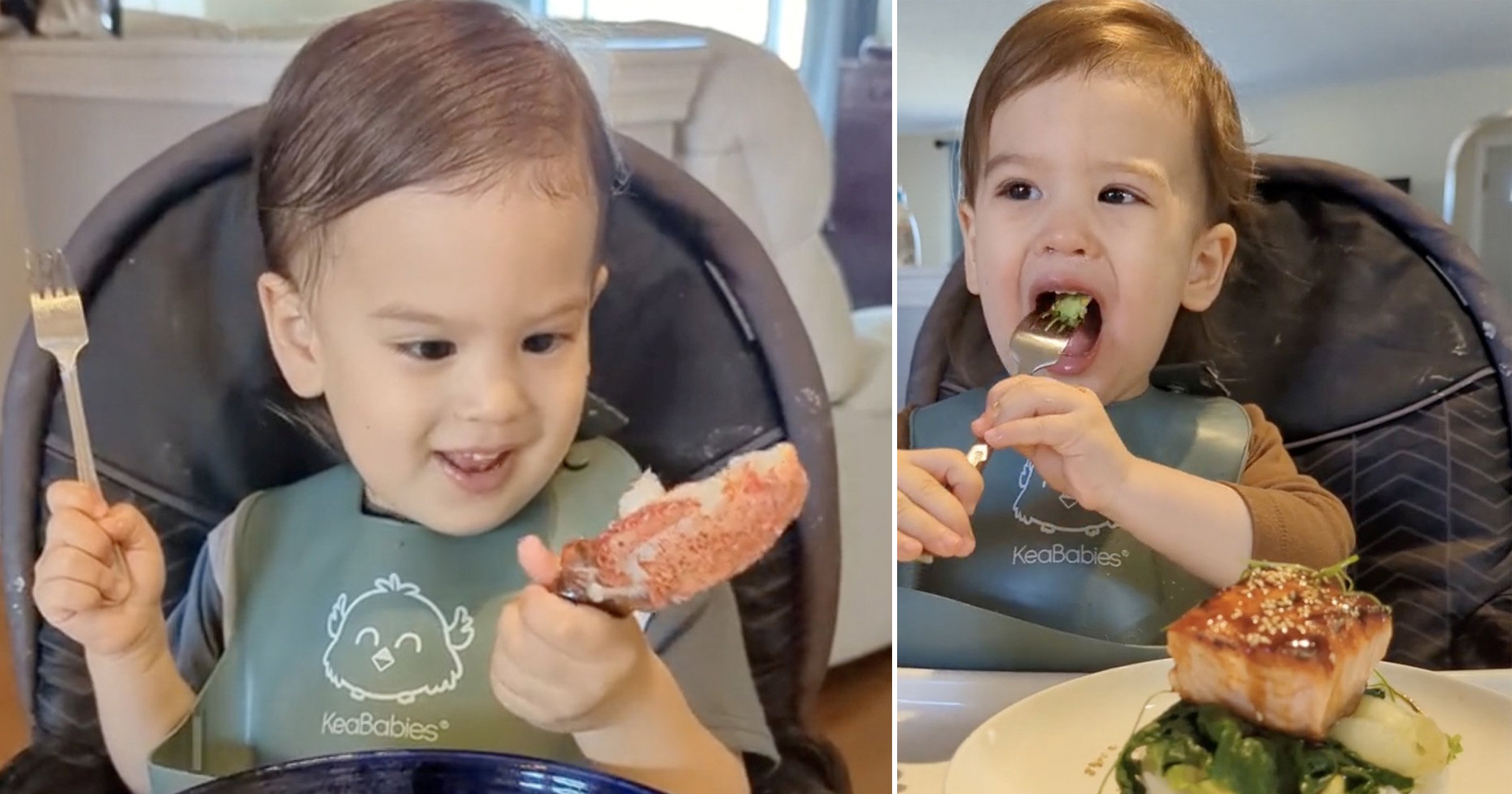 Meet the professional chef dad serving his toddler gourmet meals like scallops and braised ribs