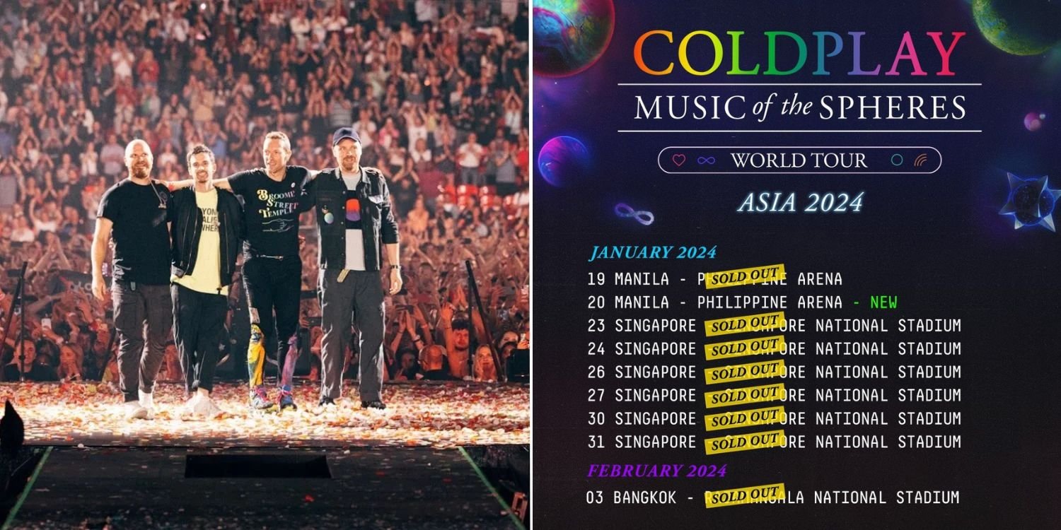 Coldplay sells out all 6 shows at s’pore national stadium, first act to do so