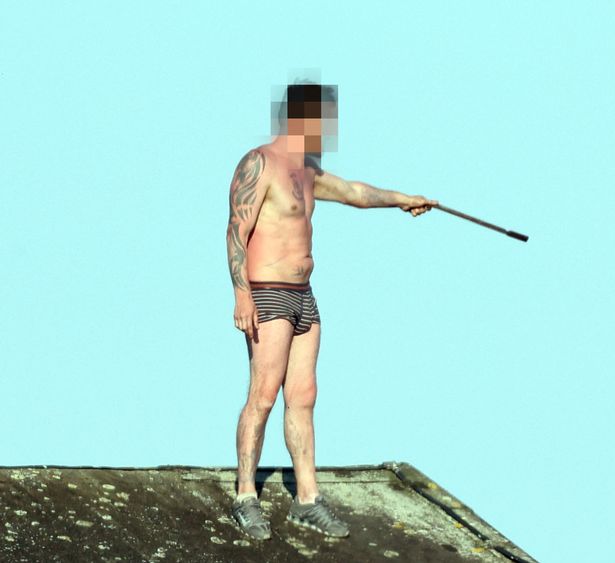 Prisoner in underpants climbs on HMP Frankland roof sparking stand-off with riot cops