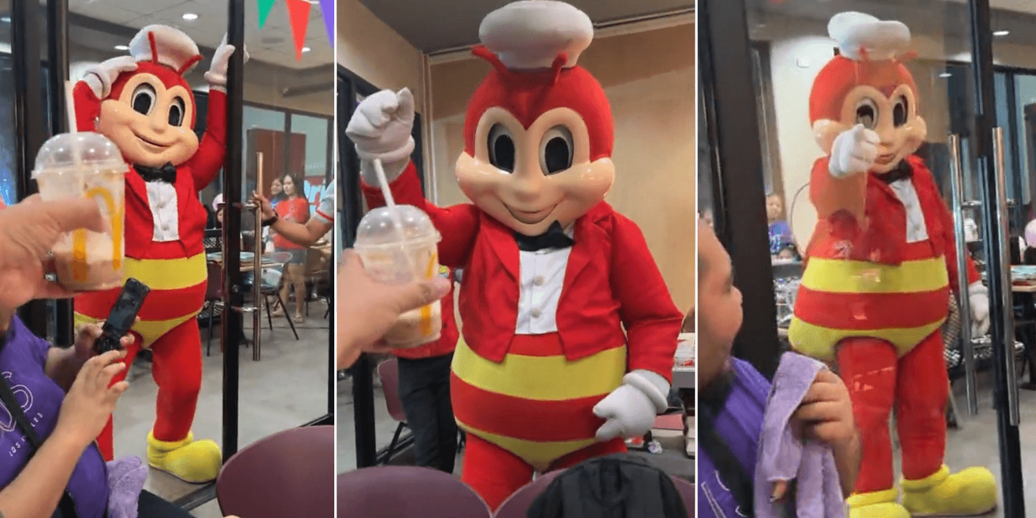 Jollibee mascot gives bombastic side eye after customer cheers with Mcdonald’s cup in stinging bee-trayal