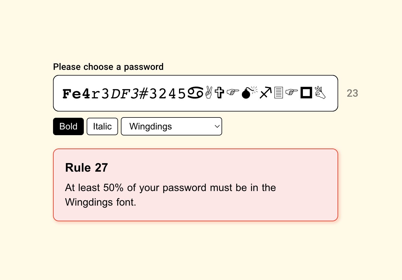 The Password Game is so absurdly demanding, even its creator hasn’t beaten it
