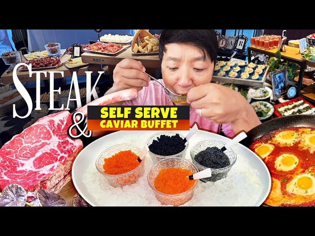 All You Can Eat HIDDEN GEM STEAKHOUSE BUFFET With “Self Serve” CAVIAR BAR in Bay Area