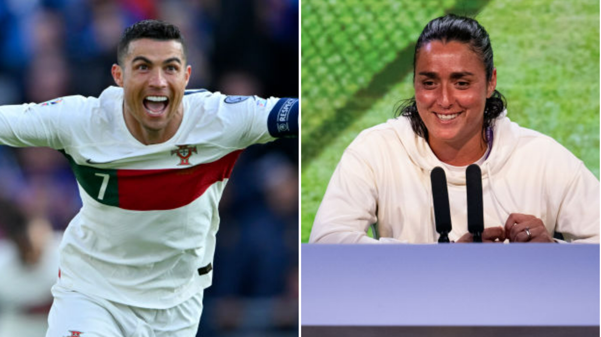 Ons Jabeur ‘pretending to be Cristiano Ronaldo’ at Wimbledon