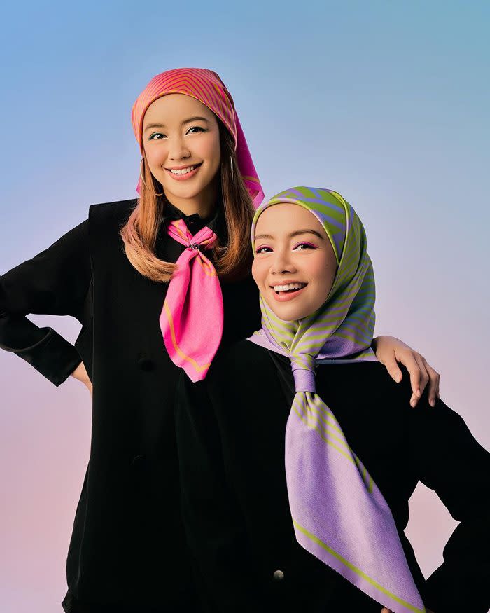 Mira Filzah unveils new collection with doppelganger Tracie Sinidol