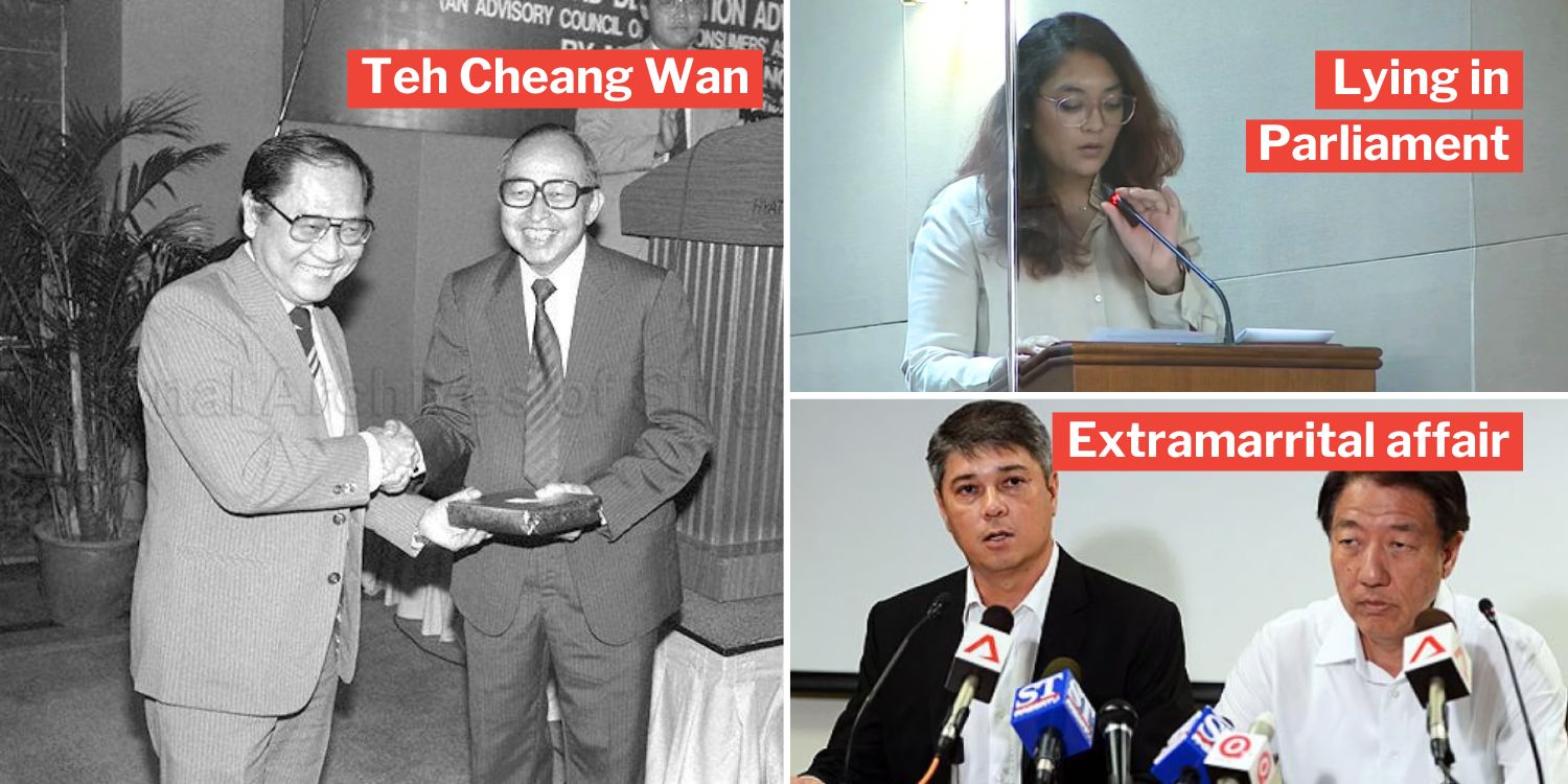 9 Political scandals that rocked singapore, from suicide, extramarital affairs to lying in parliament