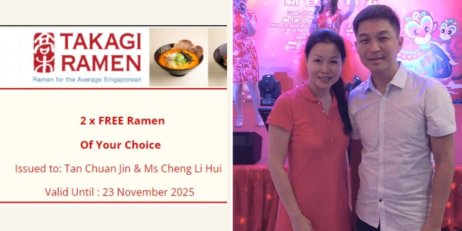 Takagi ramen invites tan chuan-jin & cheng li hui to ‘meet & end things’ with ramen voucher