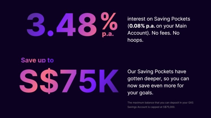 GXS opens savings account to all Singaporeans, maximum deposit raised