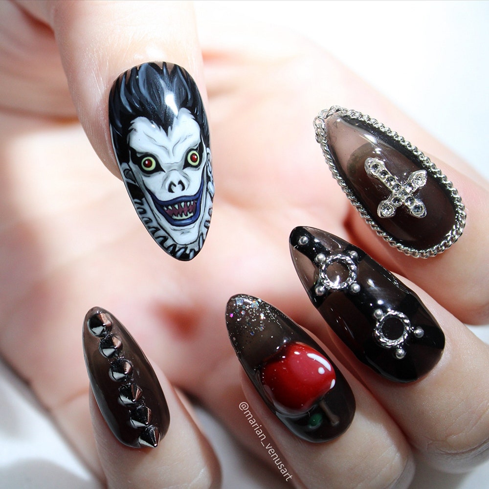 35 Anime Nail Art Ideas That Look Like They Were Pulled Off Your Tv