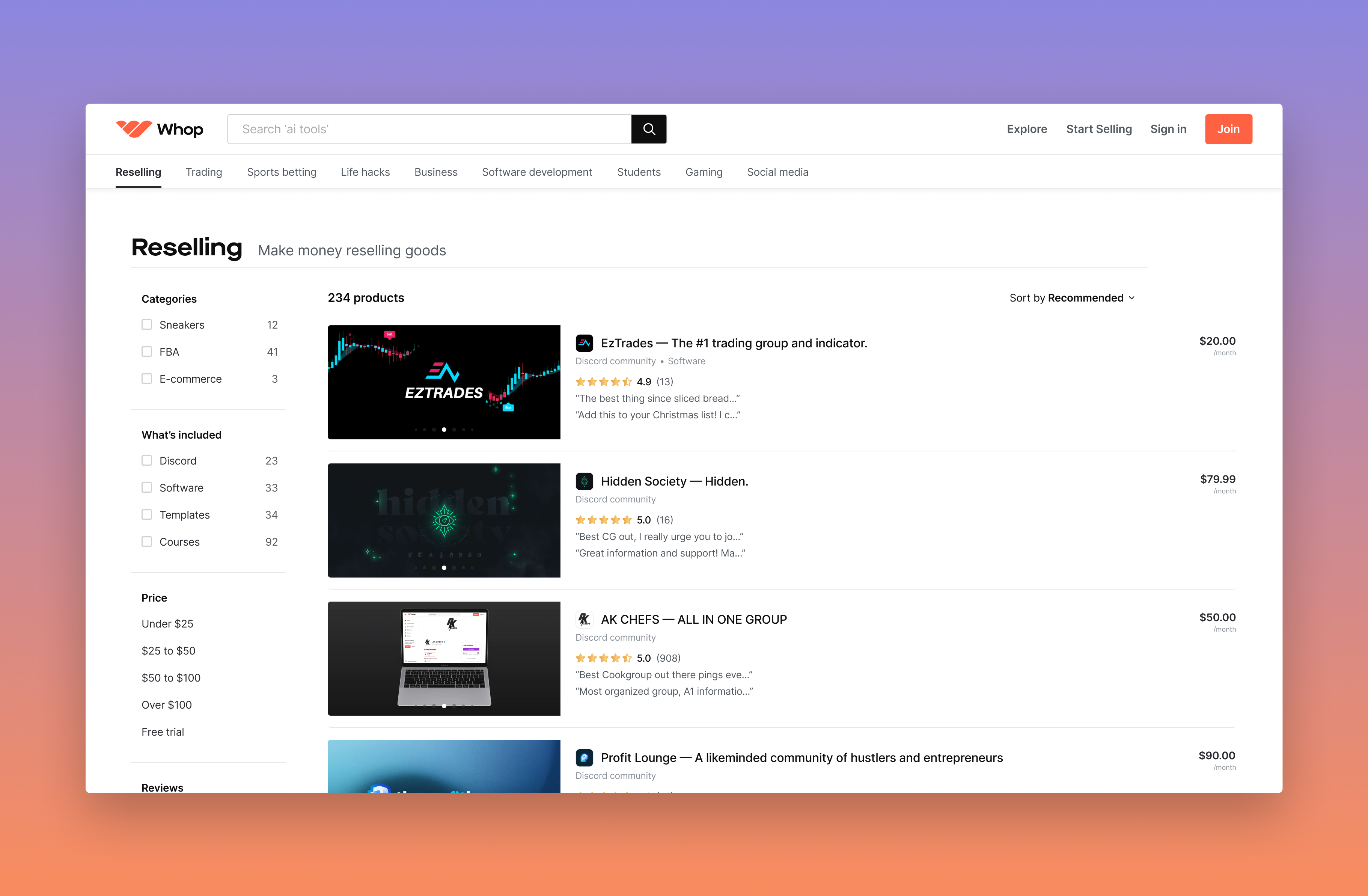 Whop, an online marketplace for digital goods, raises $17M