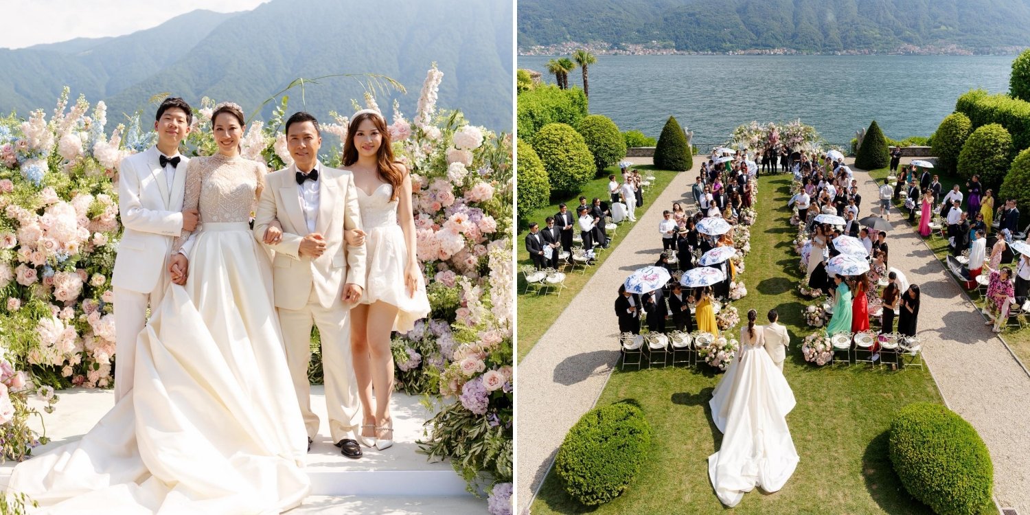 Donnie yen renews wedding vows with wife 20 years after marriage in romantic ceremony
