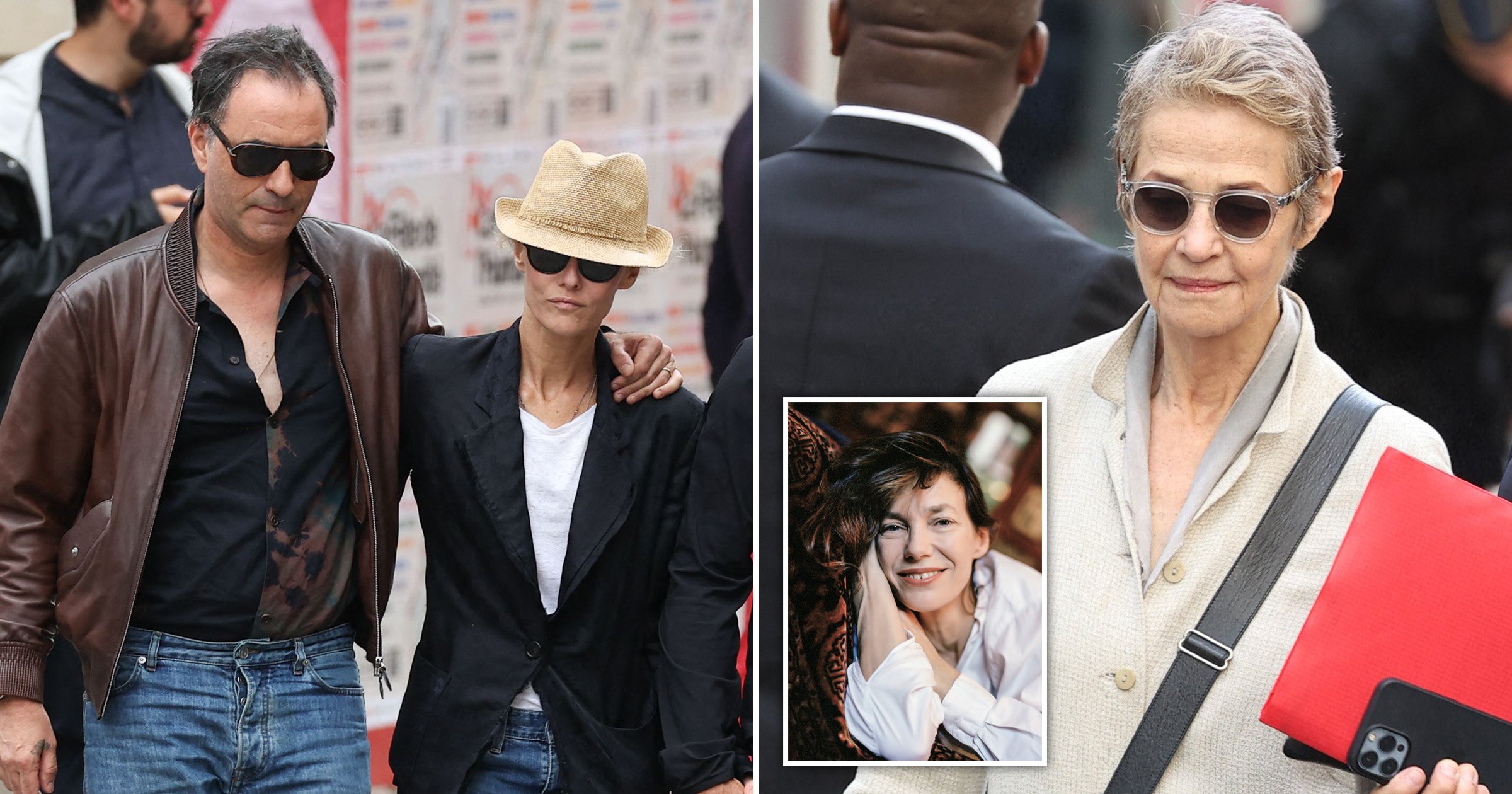 Vanessa Paradis and Charlotte Rampling among mourners lining streets at Jane Birkin’s funeral in Paris
