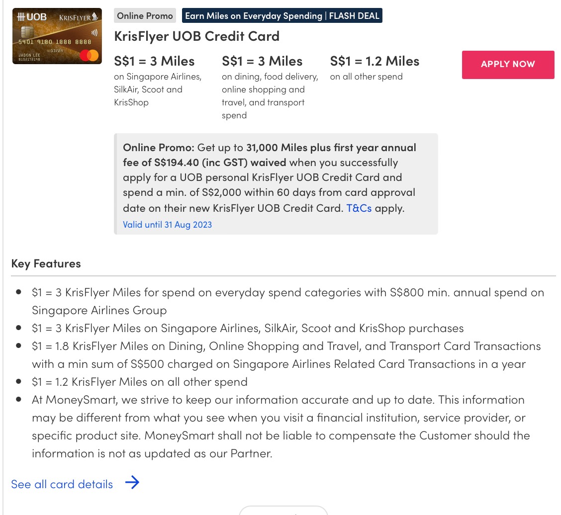 9 best air miles credit cards in Singapore (2023)