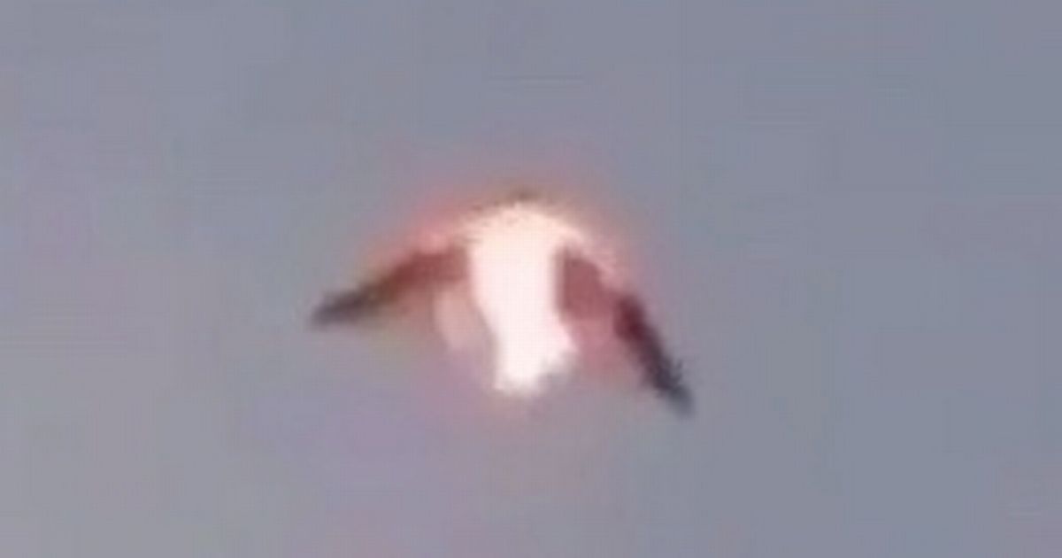 Spinning UFO with 'fiery thruster' spotted as US officer claims shape is 'alien'