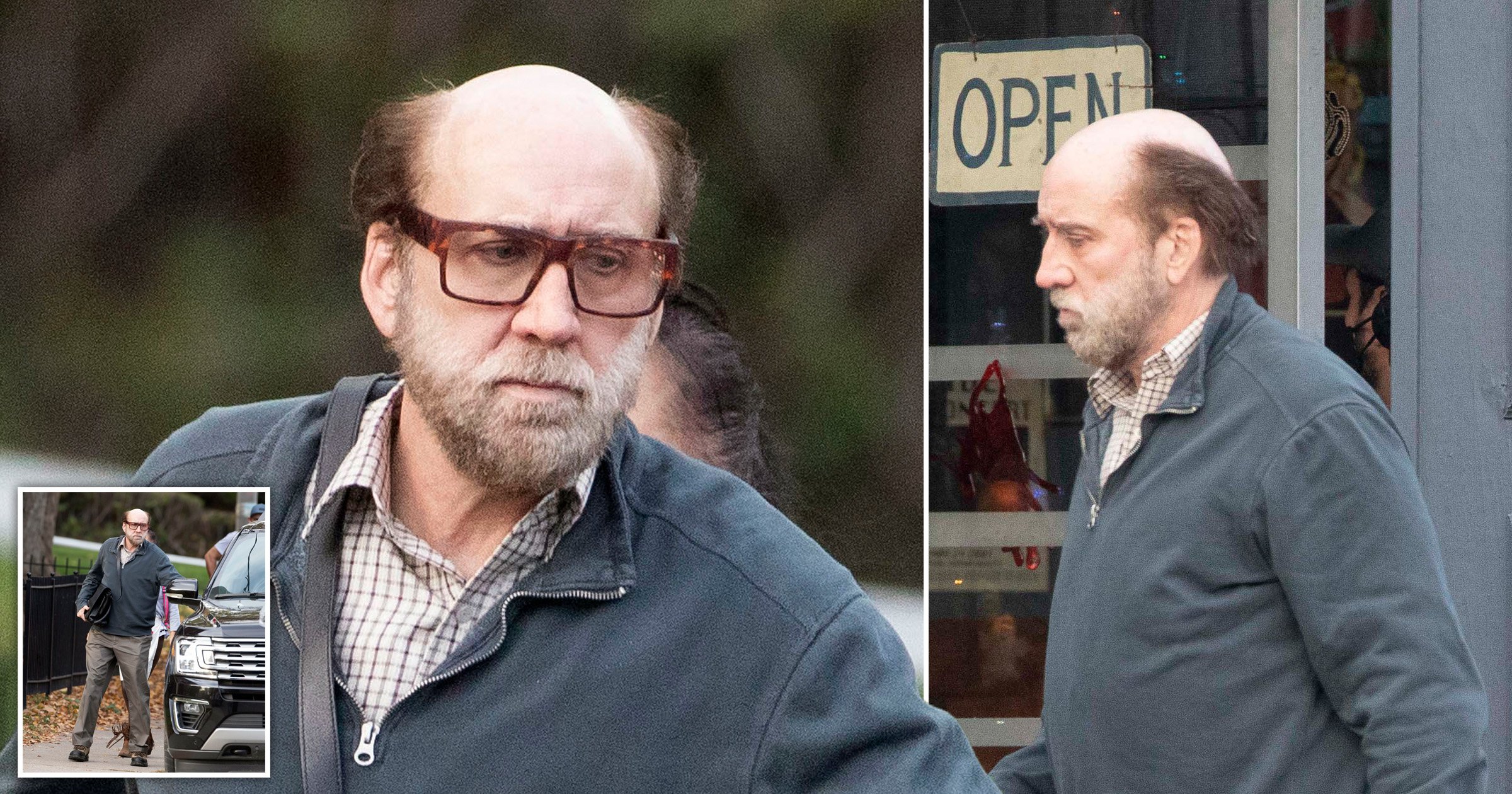 Nicolas Cage unrecognisable with bald head on set of A24’s Dream Scenario