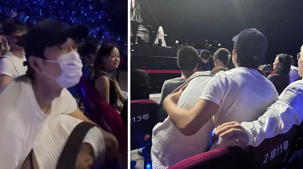 Rumoured Couple Jing Boran & Liu Wen Scramble To Hide From Cameras When Spotted At A-Mei’s Concert