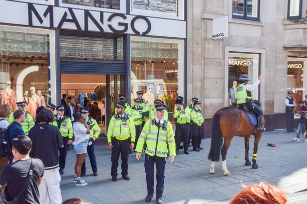 Shoppers locked inside stores after TikTok 'looting' crowds swarm Oxford Street