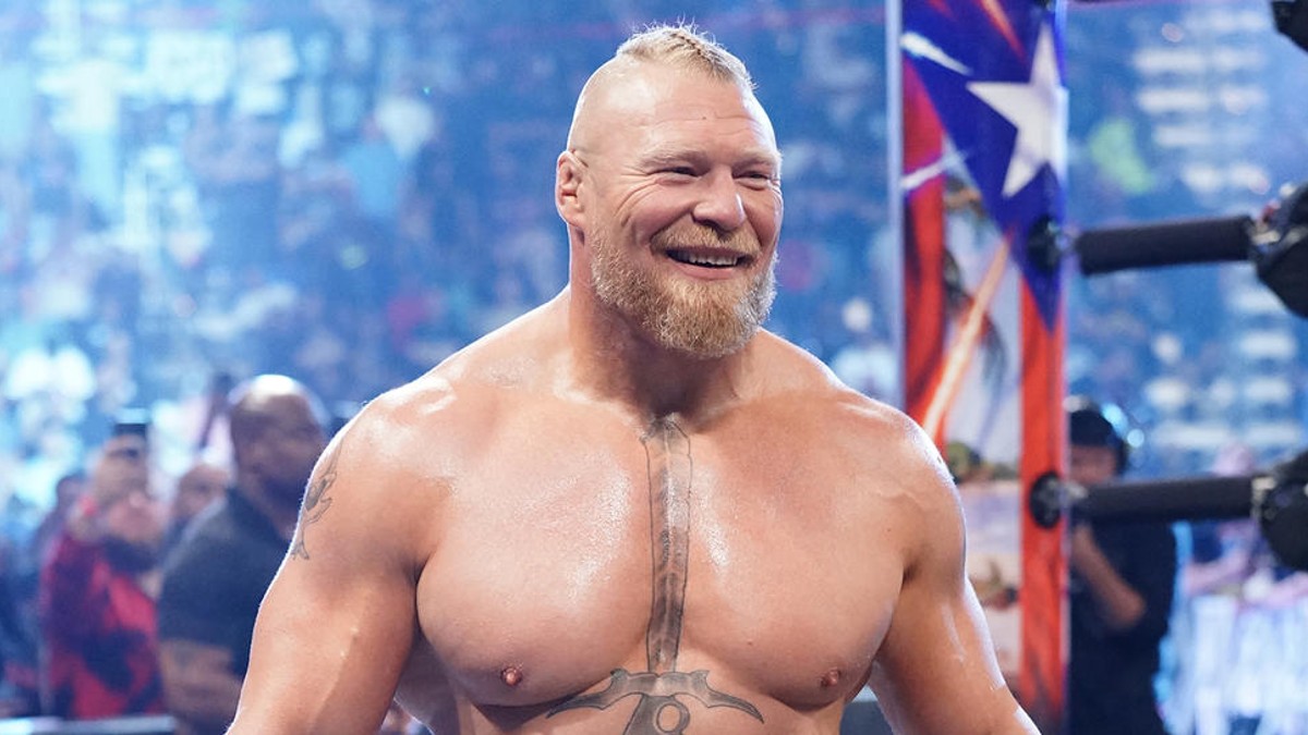 Brock Lesnar sings on stage with country star Zach Bryan and WWE fans are losing their minds