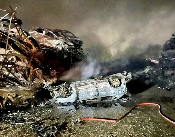 Rochford fire: Hundreds of vehicles on fire at scrapyard as firefighters tackle the blaze