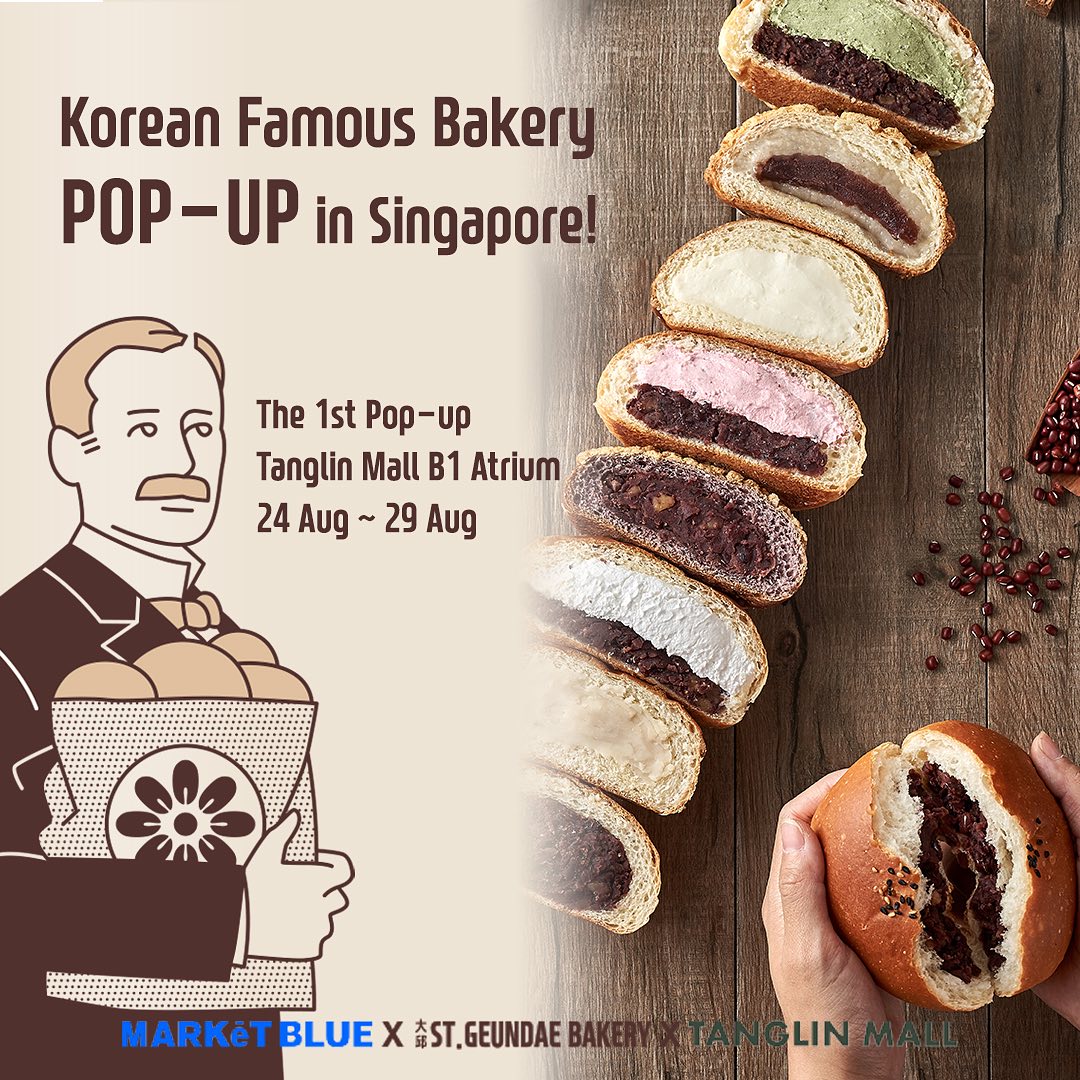 Famous Korean bakeries from Daegu will be coming to Singapore for a six day pop-up at Market Blue in Tanglin Mall