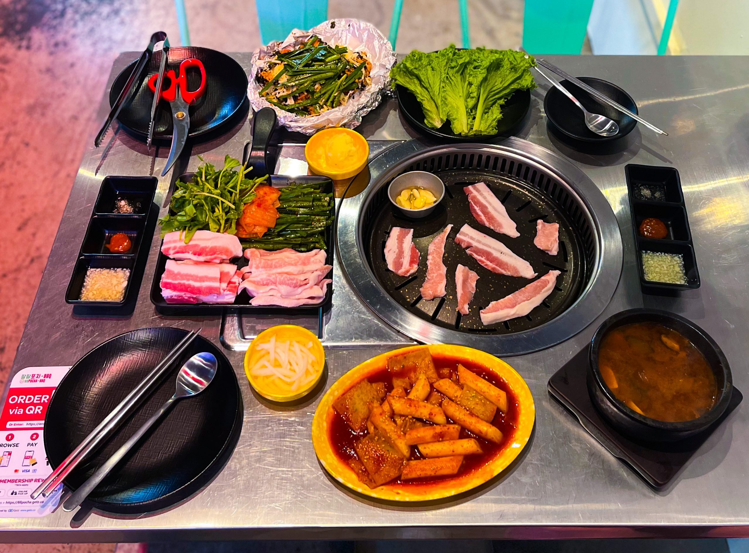 Satisfy your Korean BBQ cravings with 88 Pocha and its BBQ sets featuring premium cuts alongside authentic stews and popular street snacks