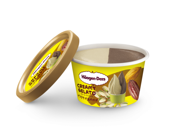 7-11便利店新出日本Häagen-Dazs意式雪糕杯　开心果朱古力／浓厚香桃味Gelato！