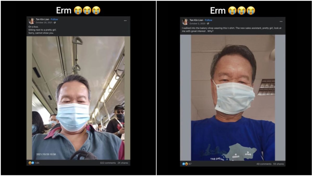 Tan Kin Lian addresses concerns over his Facebook posts about 'pretty' girls