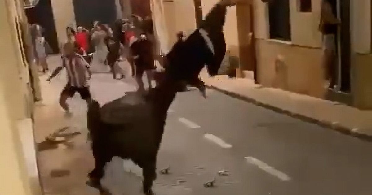 Raging bull tramples and gores teenager in front of horrified runners in Spanish street