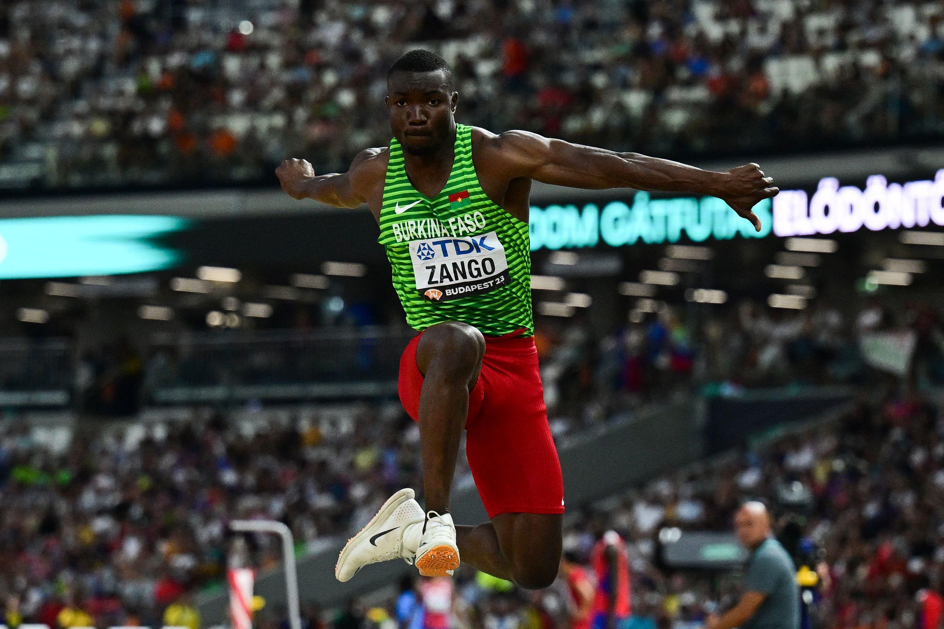Triple jumper Zango soars to Burkina Faso's first-ever world gold