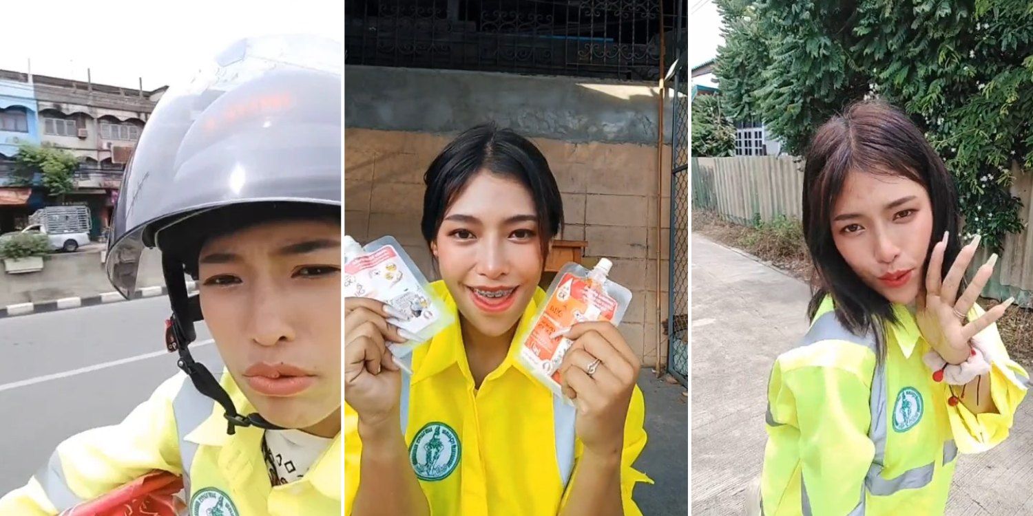 Woman labelled Thailand’s most beautiful road sweeper, expresses pride in her profession