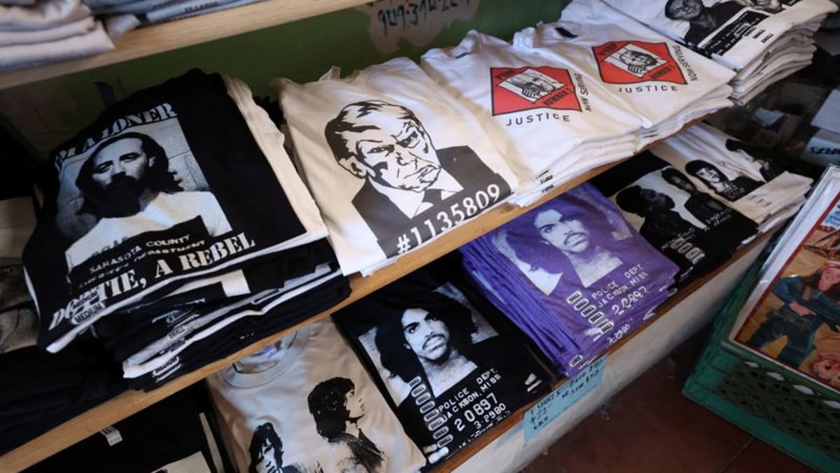 Divided US embraces Trump mugshot merchandise
