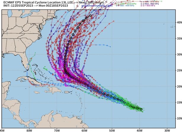 Maps show path of Tropical Storm Lee with hurricane fears as it heads towards Florida