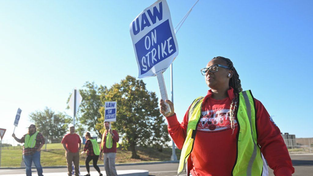 Joe Biden makes history by joining UAW picket line