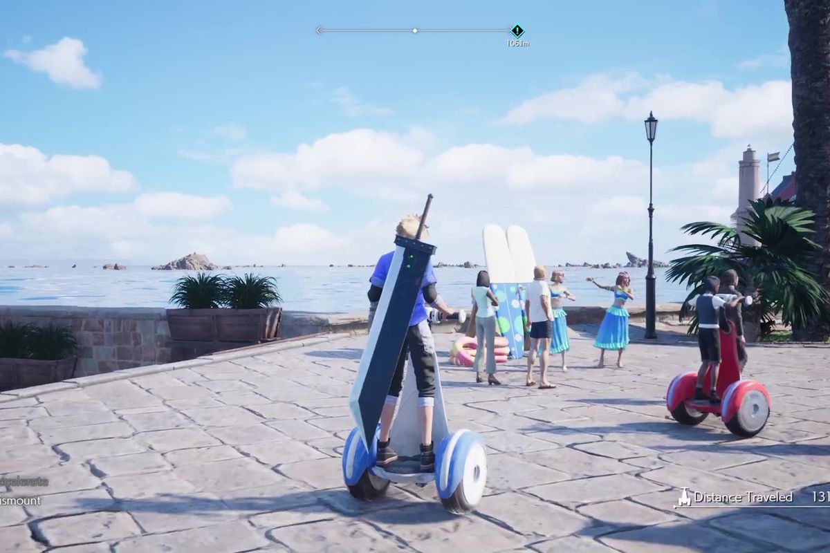 Cloud Strife on a Segway is my new favorite Final Fantasy meme