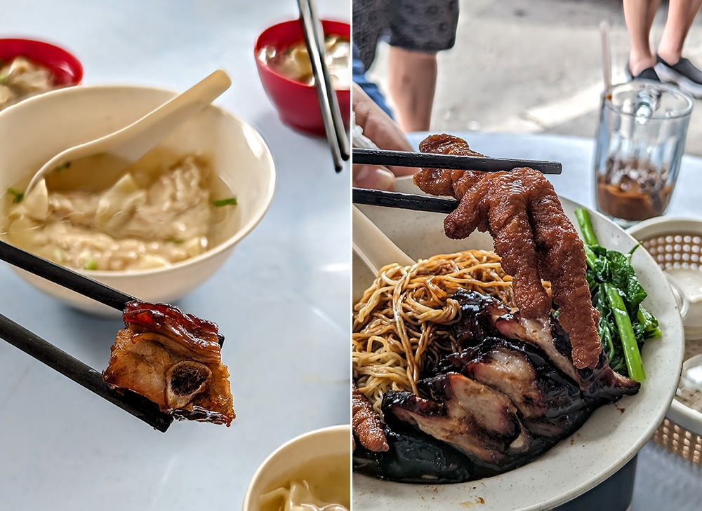 Seek out delicious BBQ pork rib 'wantan mee' at Taman Muda’s Lam Kee Wantan Noodles