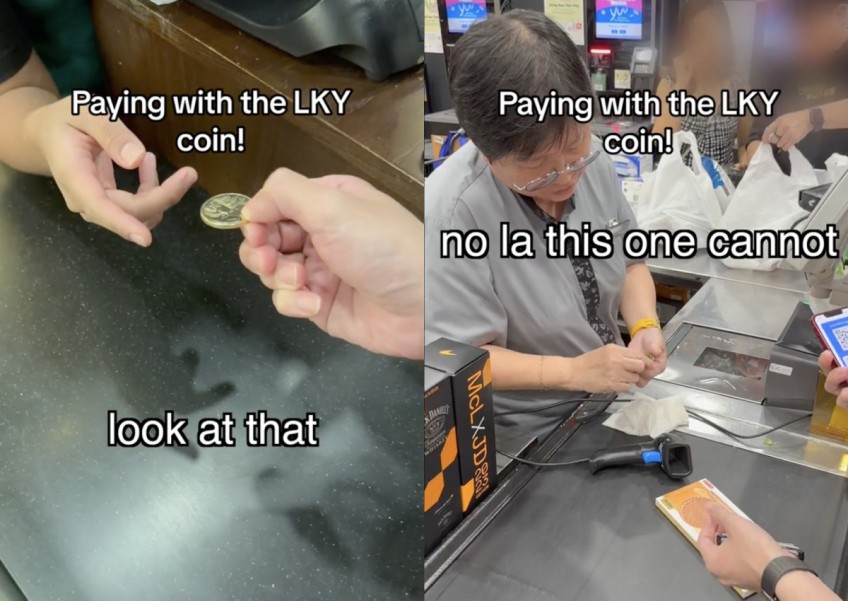 'What coin is this?' Man tries paying with $10 Lee Kuan Yew coin, puzzling cashiers