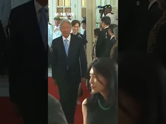 Lawrence Wong's Wife Seen At Tharman's Inauguration
