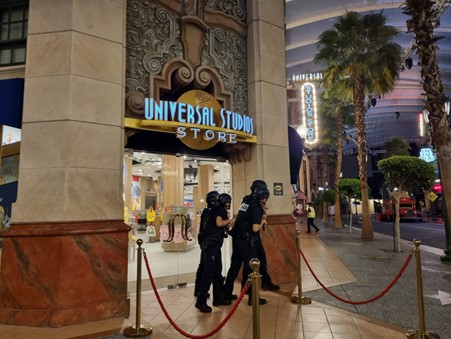 Universal Studios Singapore Exercised Response Plans With Singapore Police Force In A Simulated Gunman Attack