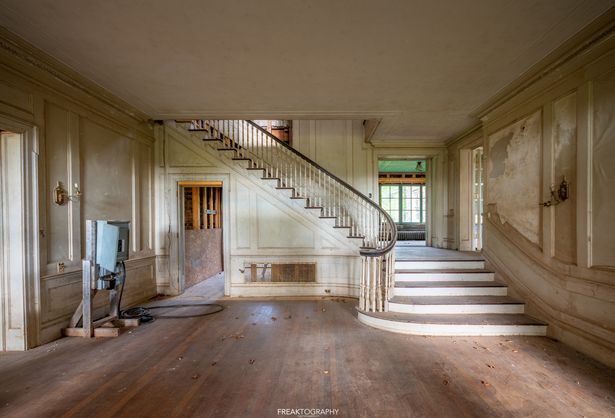 Inside abandoned colonial mansion from 1920s with a creepy scientific past