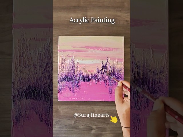 Lavender Acrylic Painting #art #shorts