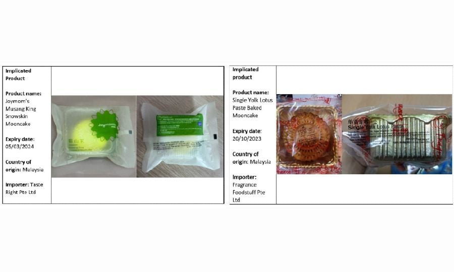 Singapore recalls 2 Malaysian mooncakes for high levels of bacteria