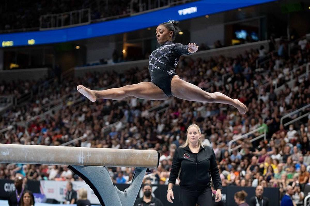 Gymnastics-All eyes on Biles at worlds as American returns after two-year hiatus