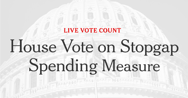 How Each Member Voted On The House Stopgap Spending Measure | Nestia