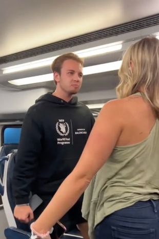 ‘Drunk’ woman screams at German tourists on New York train to 'get the f**ck' out of US